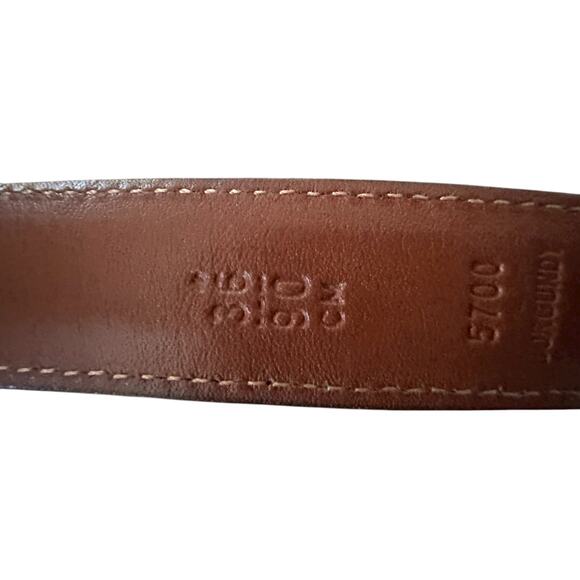 Coach Leather Belt Women’s 5700 Brown in 36” w/ Brass Buckle - Picture 5 of 5